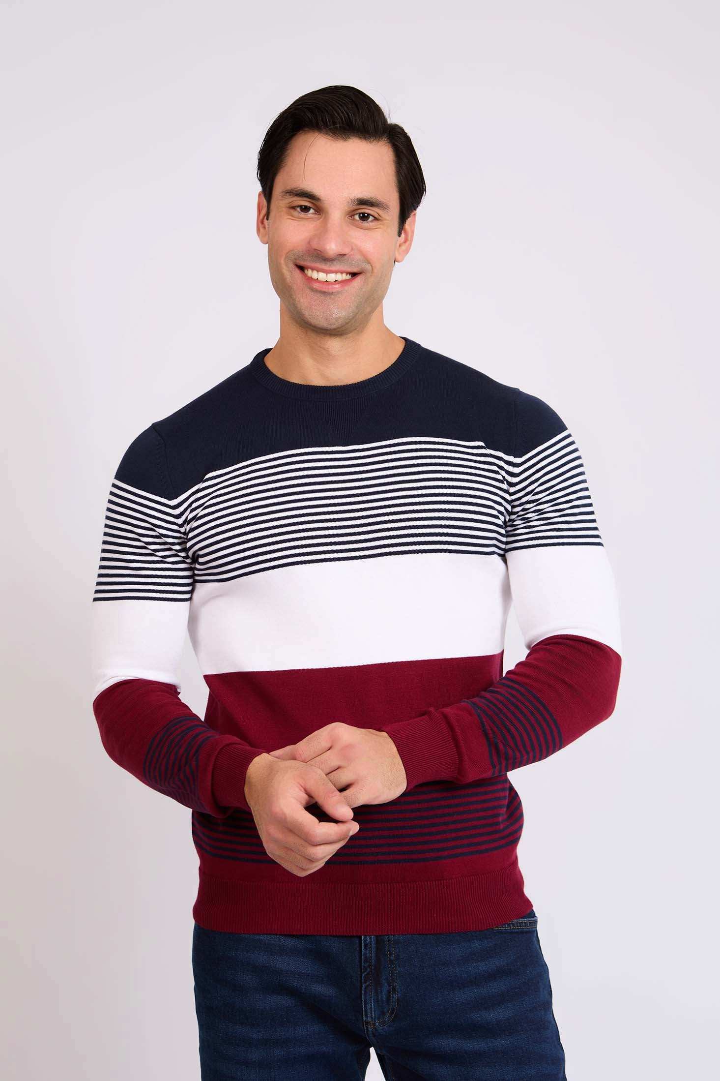 Men Regular Fit Pullover Red