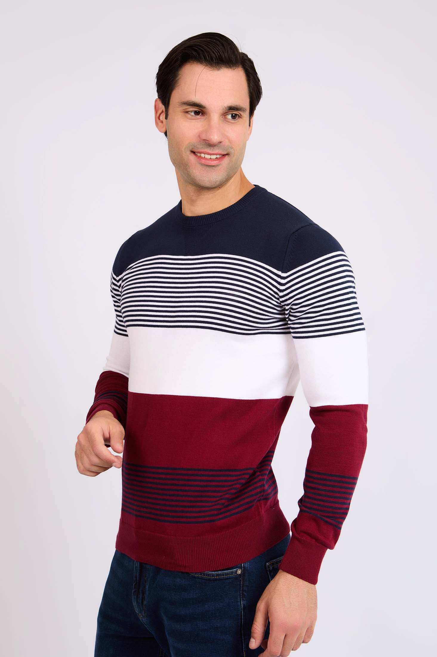 Men Regular Fit Pullover Red
