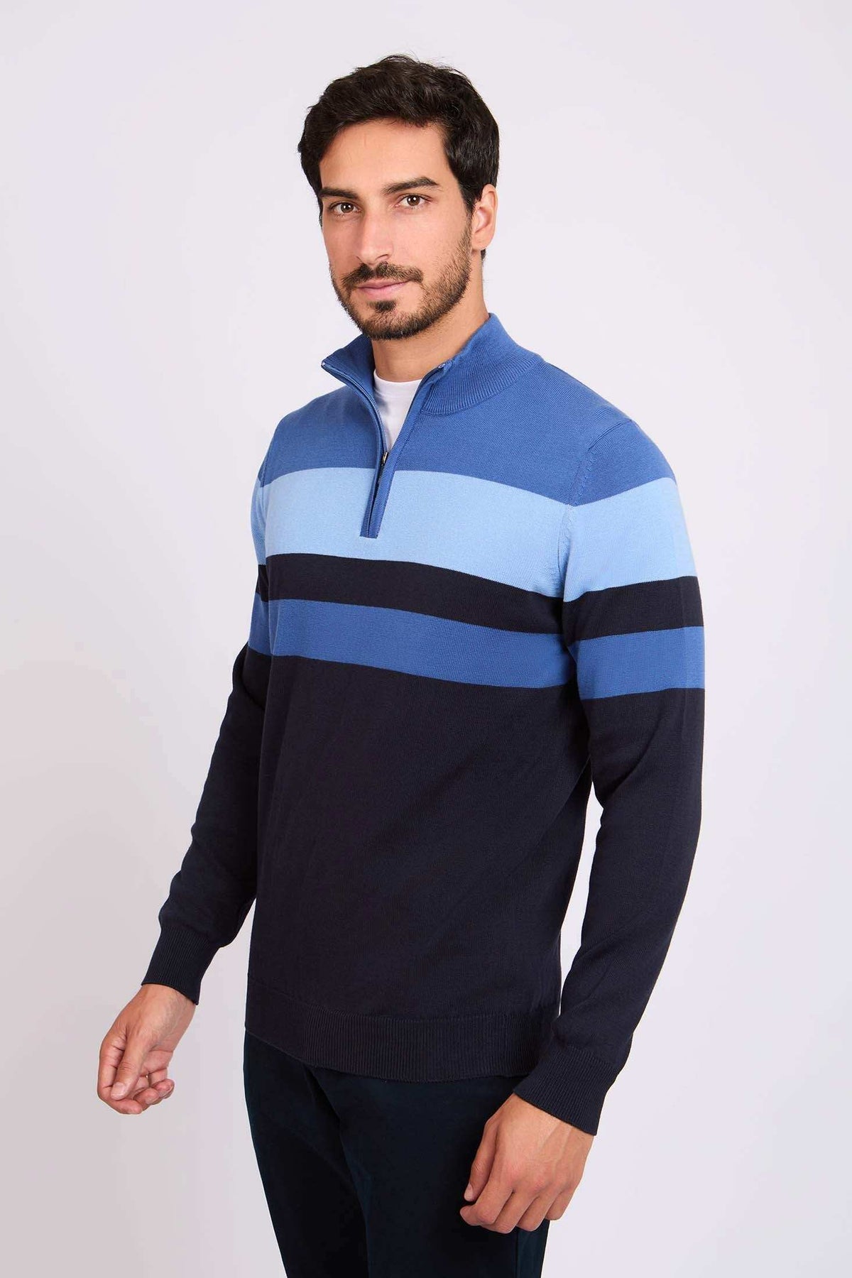 Men Regular Fit Pullover Printed Multicolor