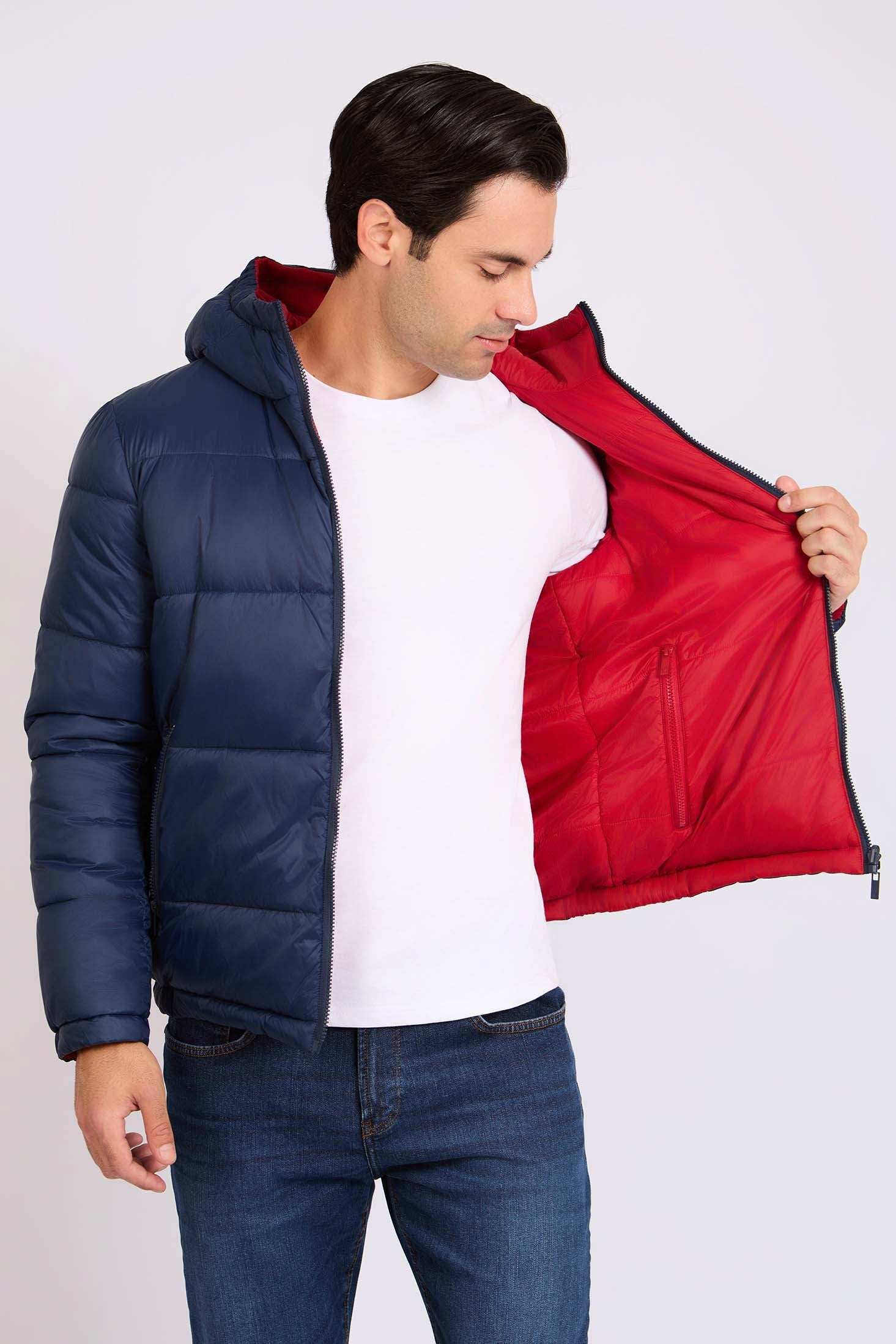 Men Regular Fit Jacket Blue
