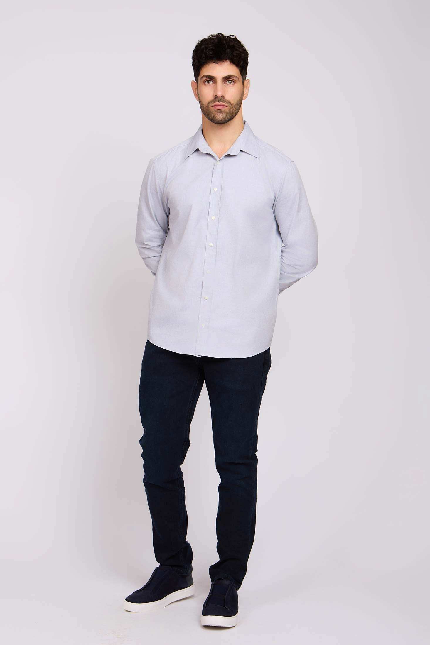 Men Regular Fit Shirt Navy