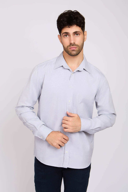 Men Regular Fit Shirt Navy
