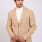 Men Regular Fit Blazer Beige