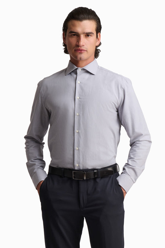 Light Grey Classic Cotton Shirt