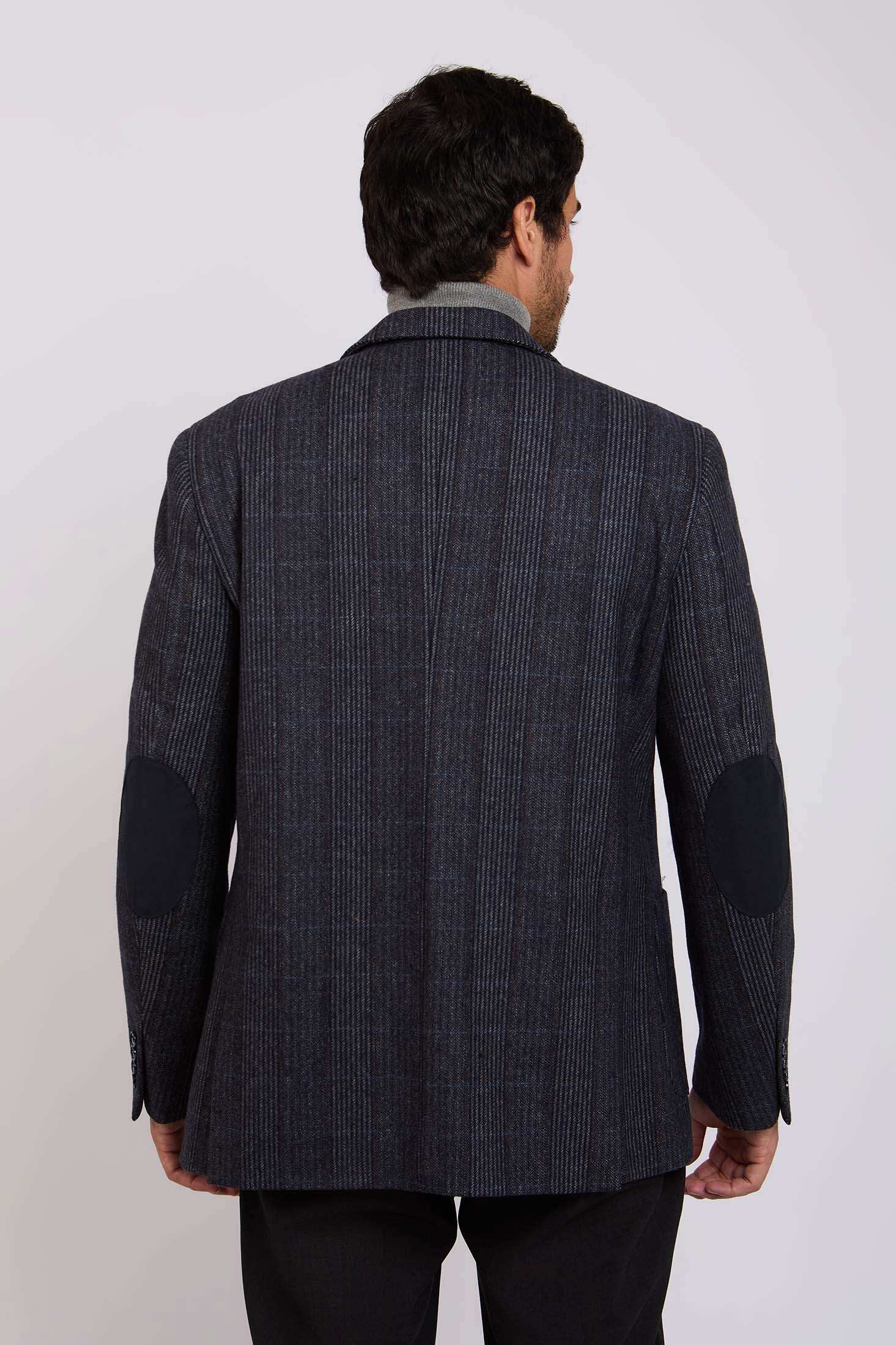 Men Regular Fit Blazer Navy