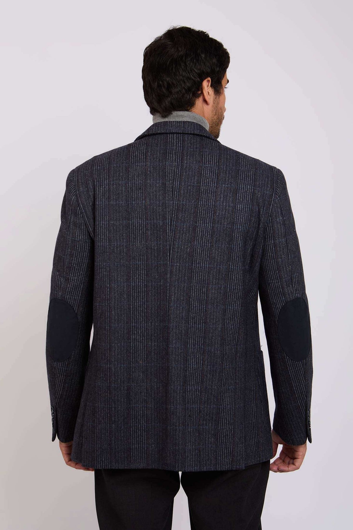 Men Regular Fit Blazer Navy