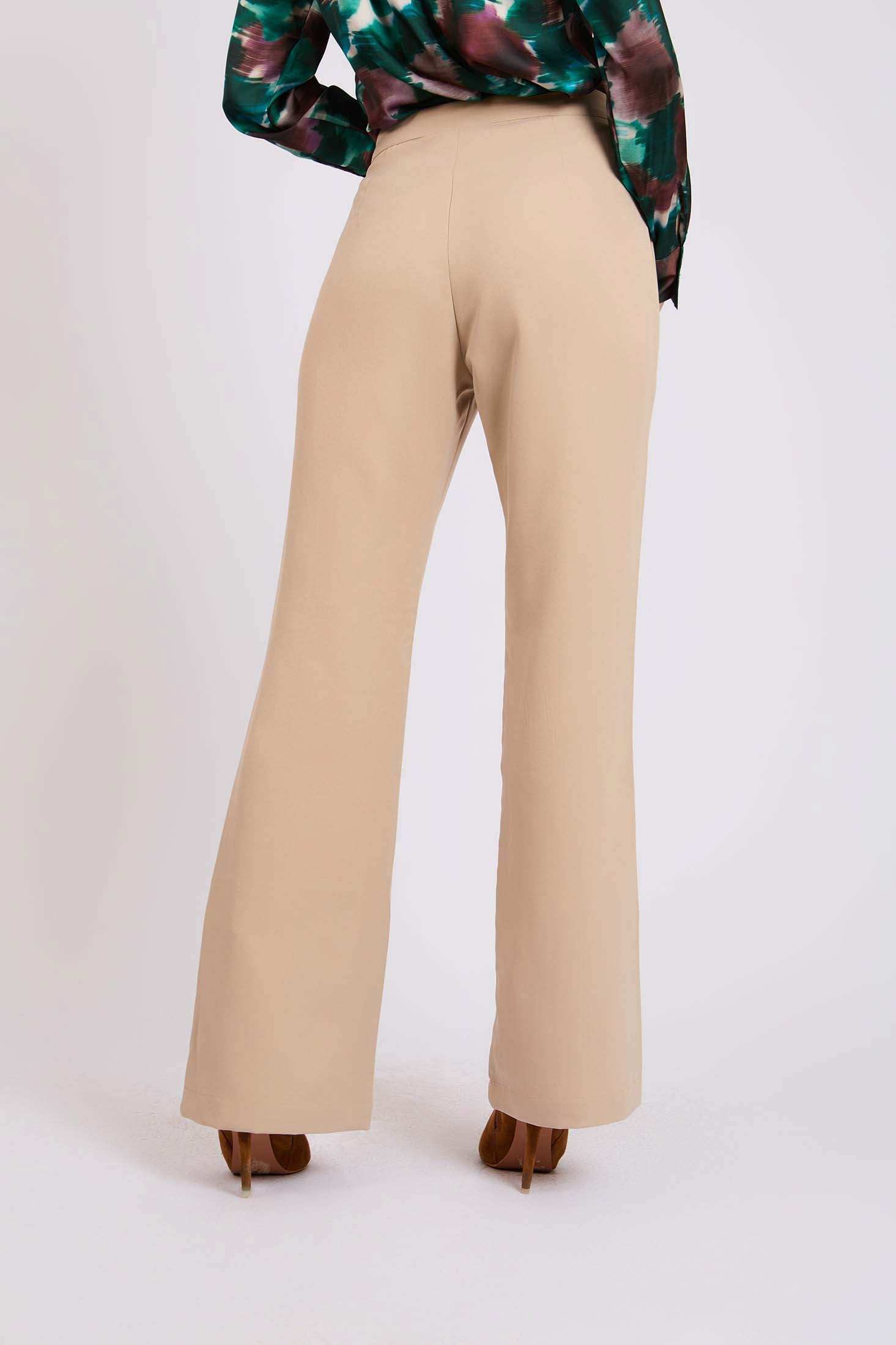 Women Regular Fit Pants Brown