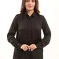 Satin Button-Down Shirt