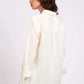 Satin Button-Down Shirt