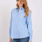 Striped Cotton Shirt with Pocket Detail