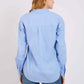 Striped Cotton Shirt with Pocket Detail