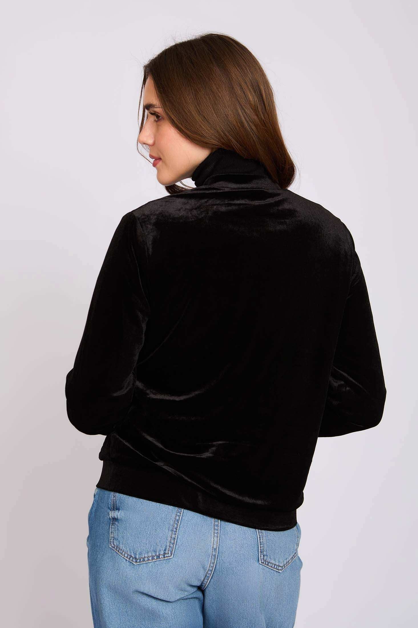 Women Regular Fit Jacket Black