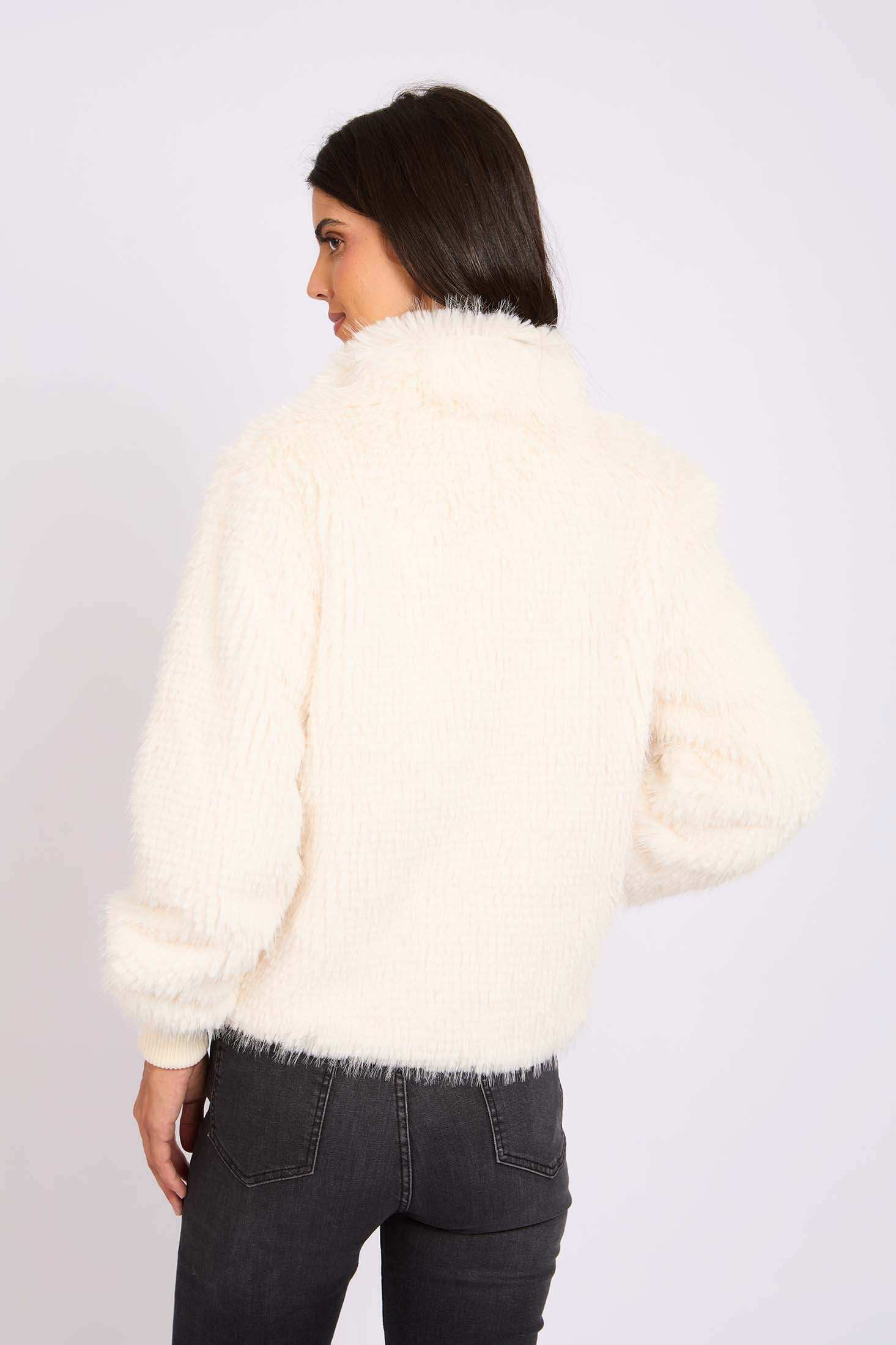 Women Regular Fit Jacket Off White