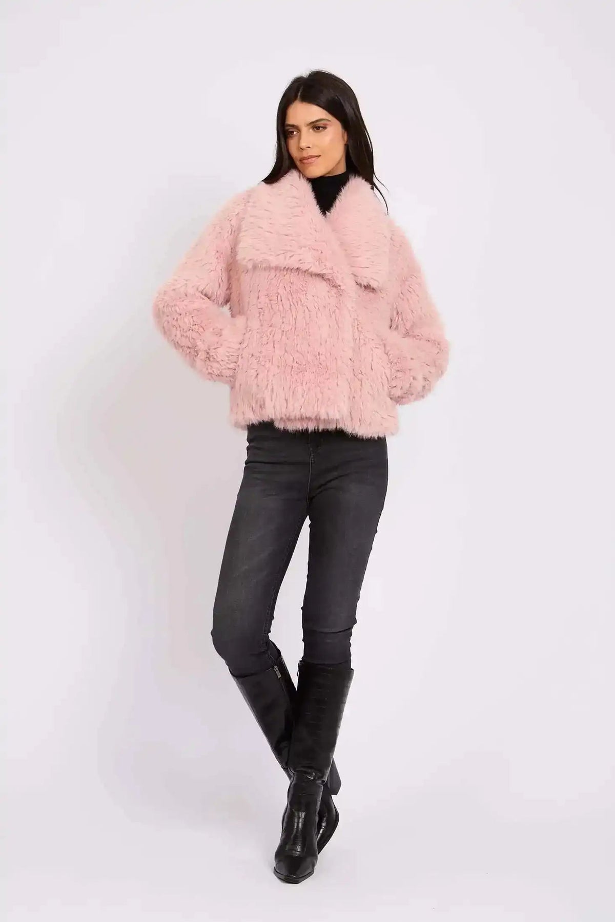 Women Regular Fit Jacket Pink