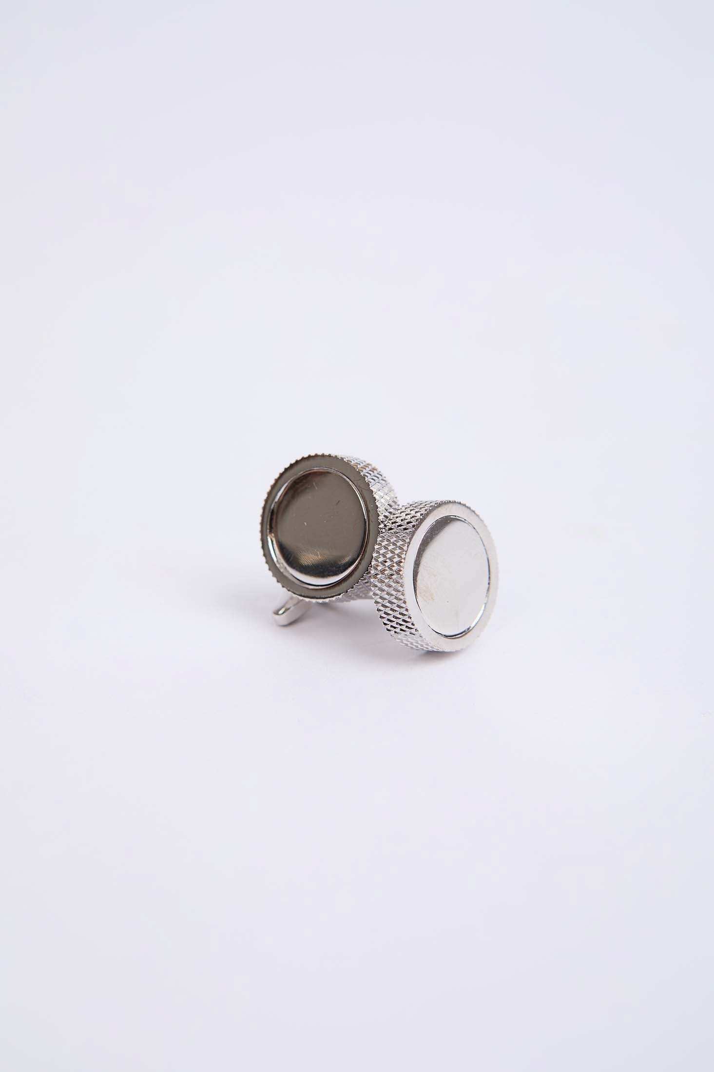 Men Regular Fit Cufflink Grey