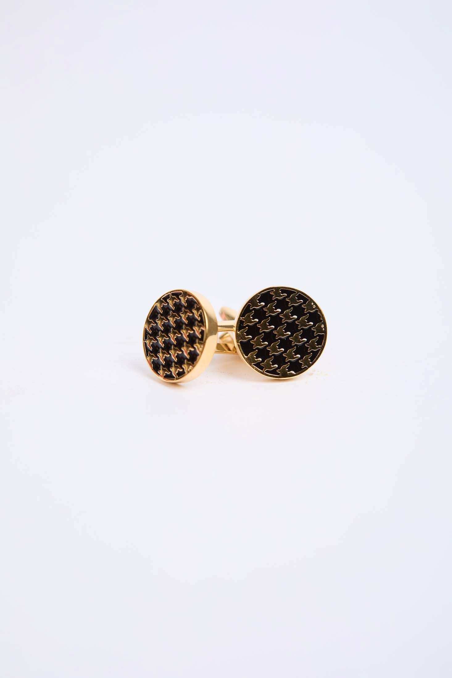 Men Regular Fit Cufflink Gold
