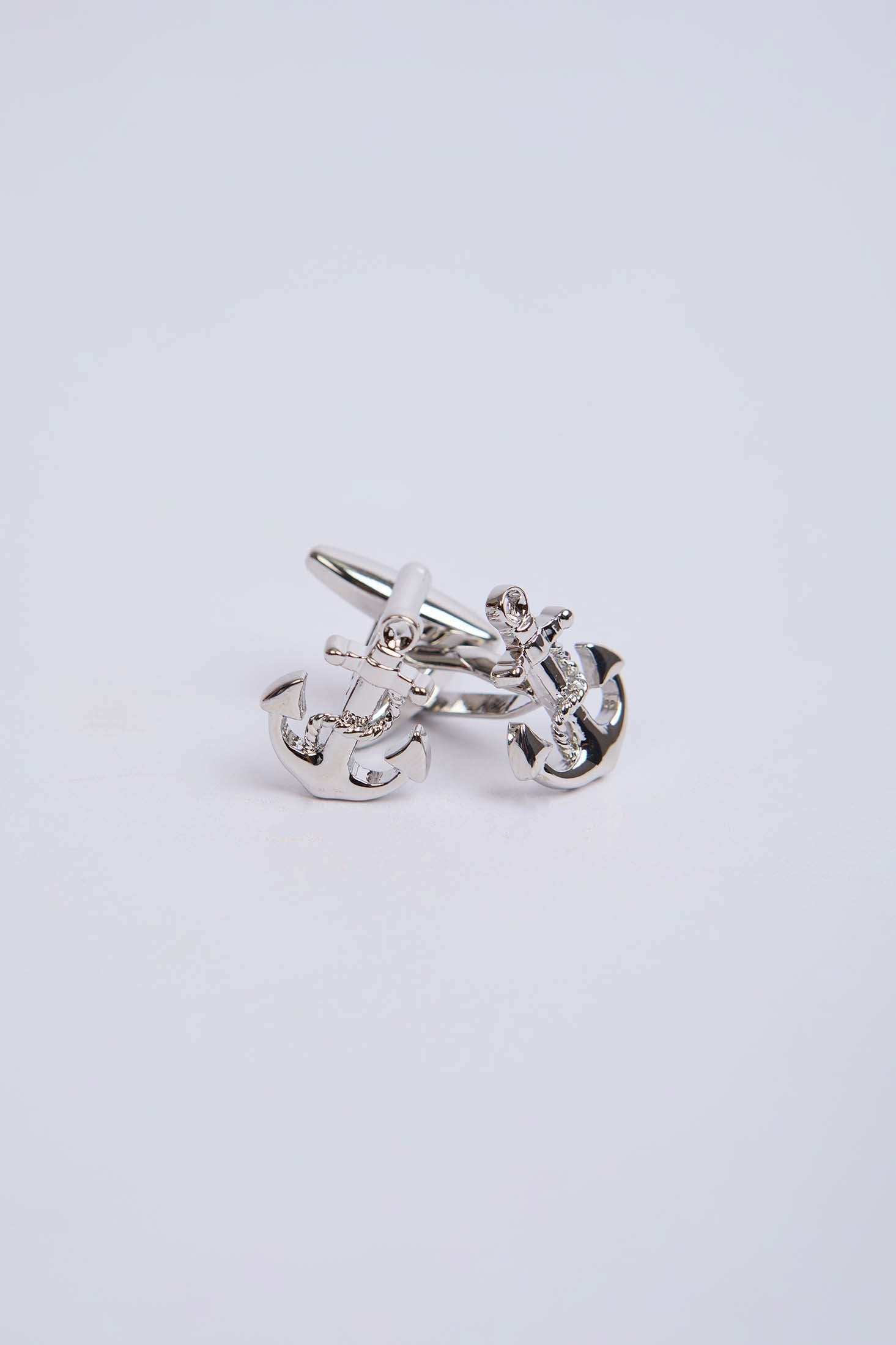 Men Regular Fit Cufflink Grey