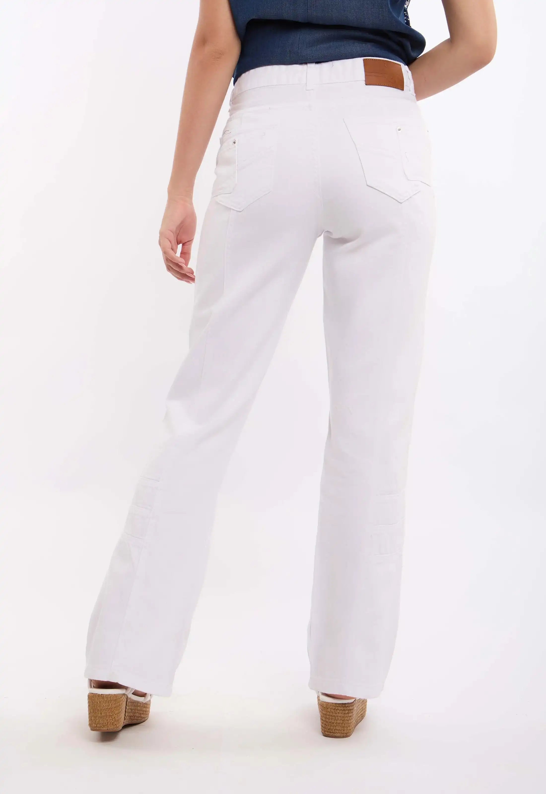 White Straight Leg Pants
