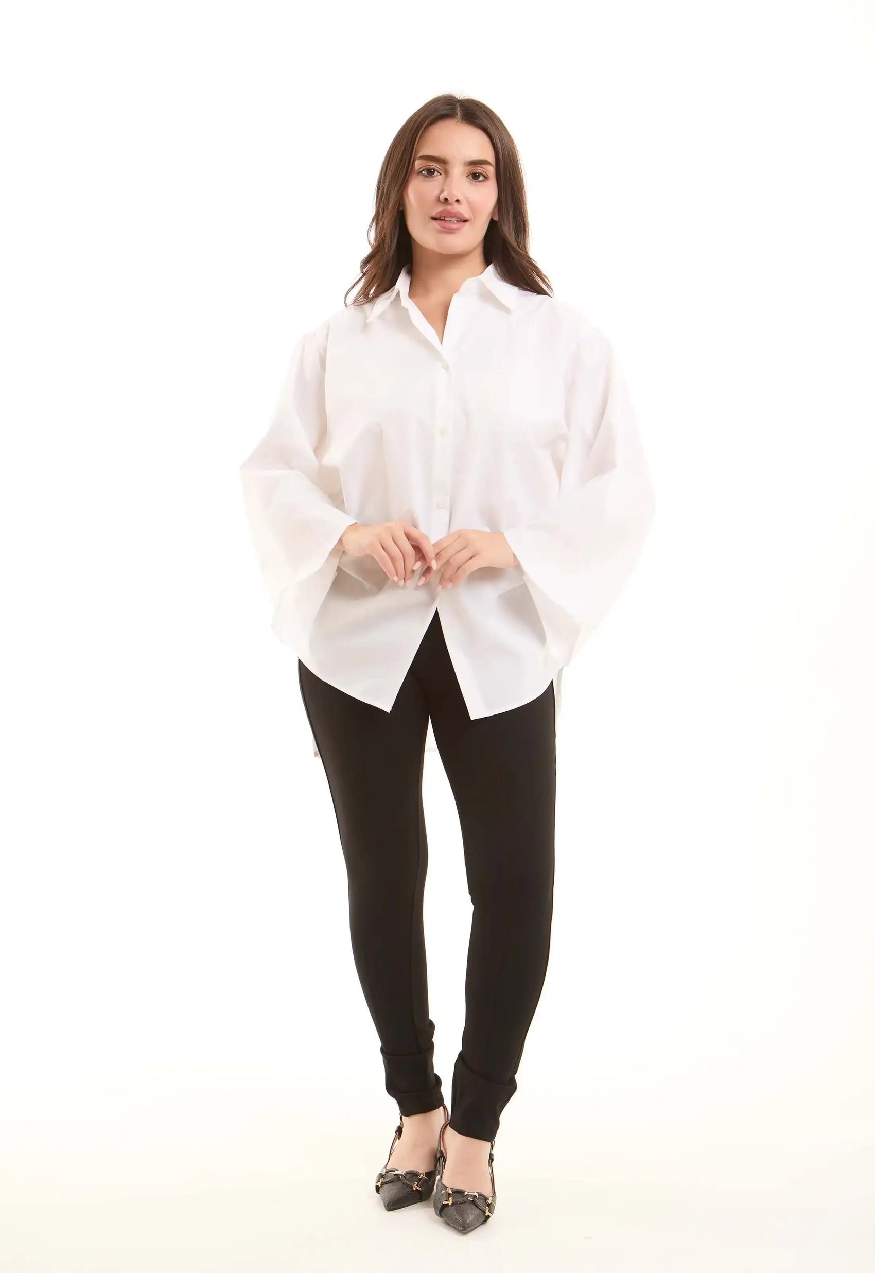Oversized Shirt with Wide Sleeves