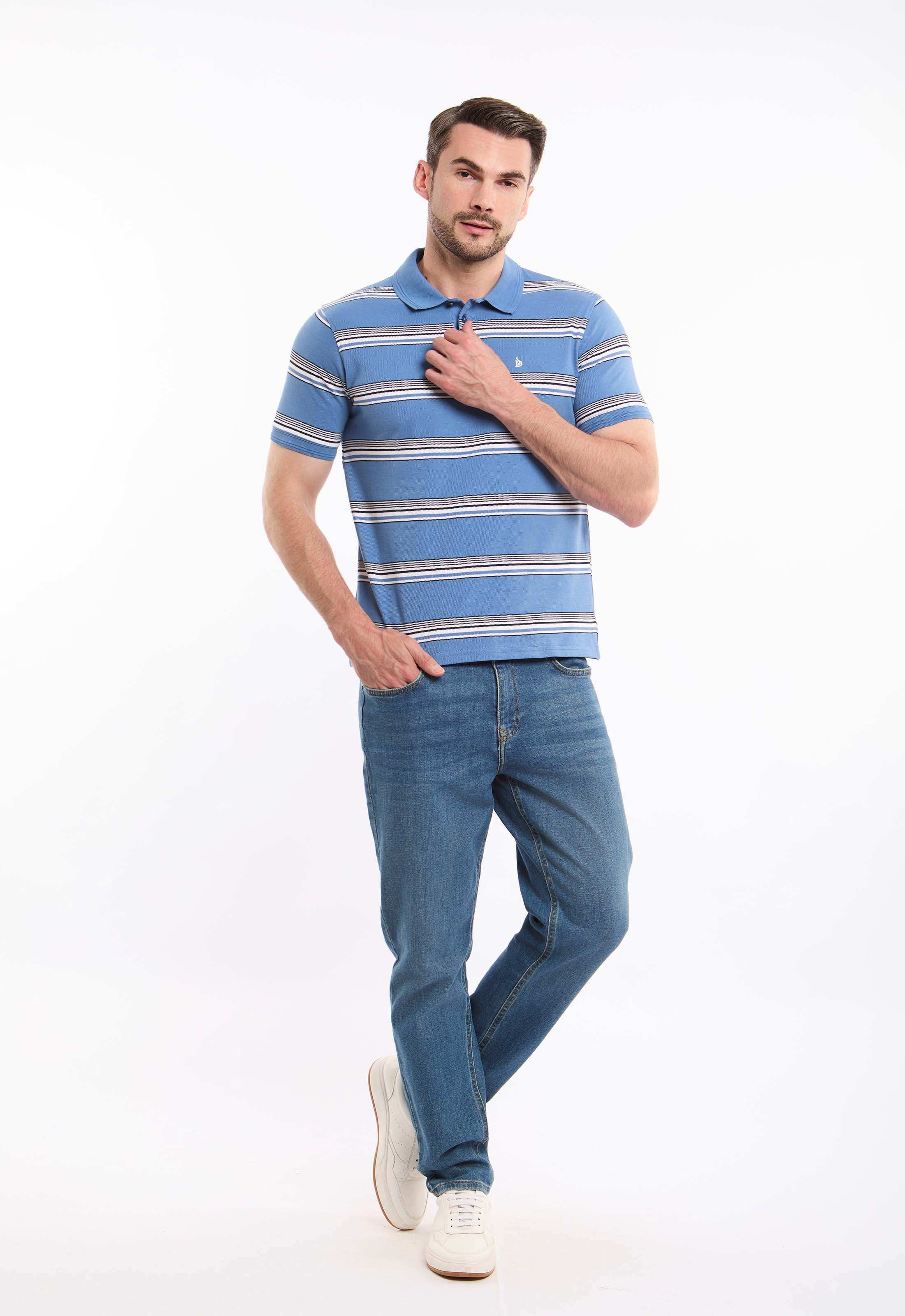 Striped Short Sleeves Elegant Polo Shirt