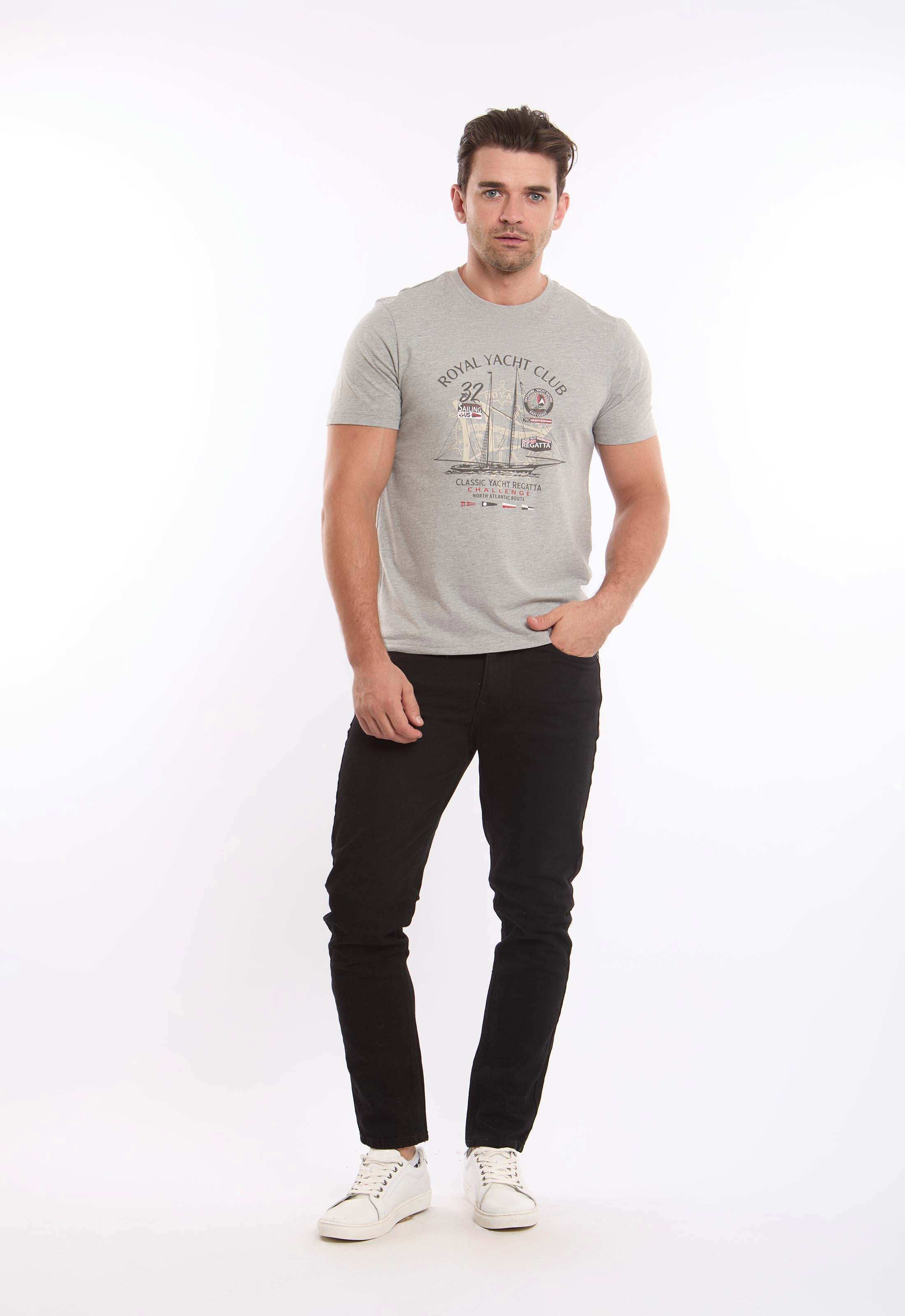 Crew Neck Printed "Yacht" Comfy Tee