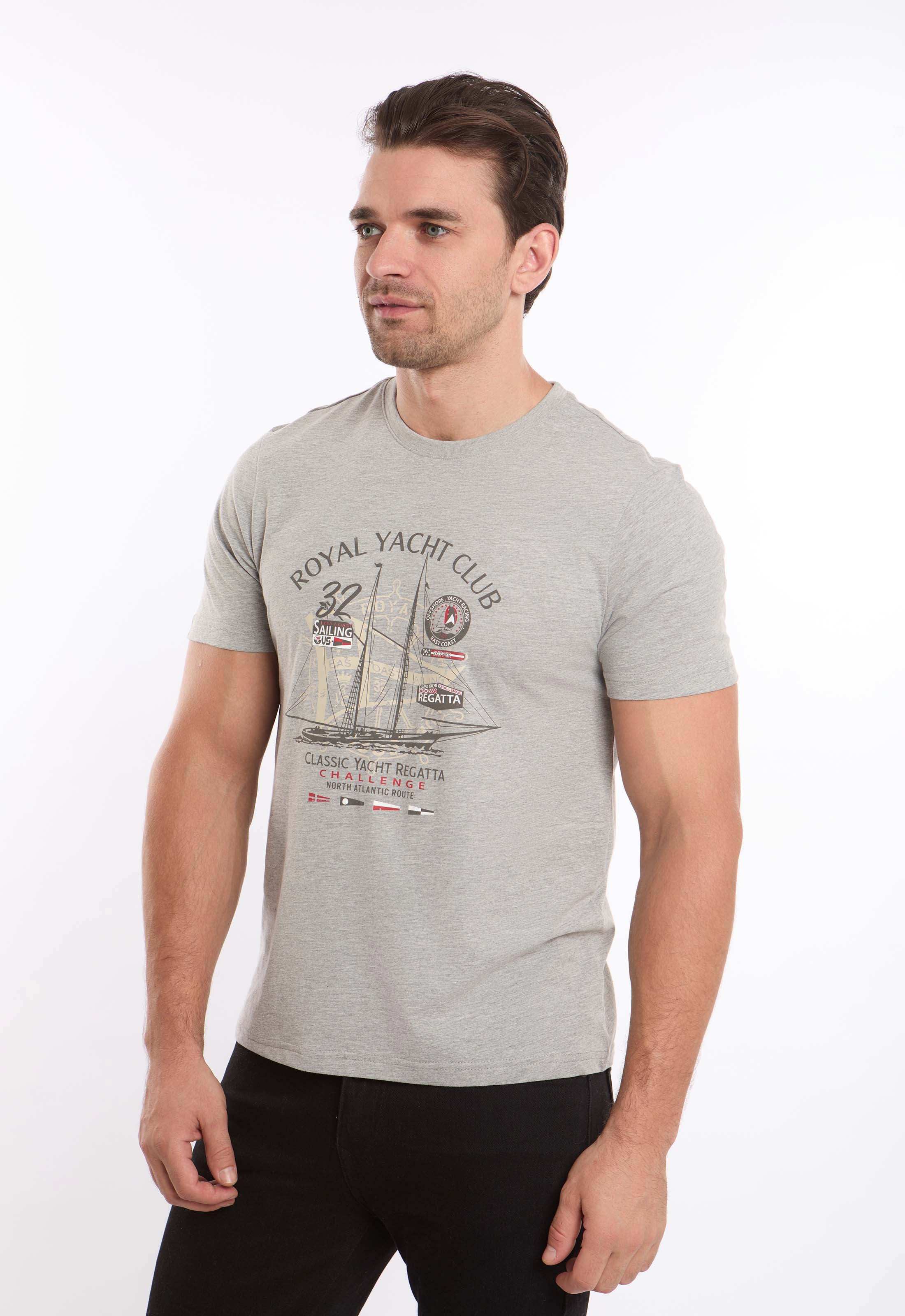Crew Neck Printed "Yacht" Comfy Tee