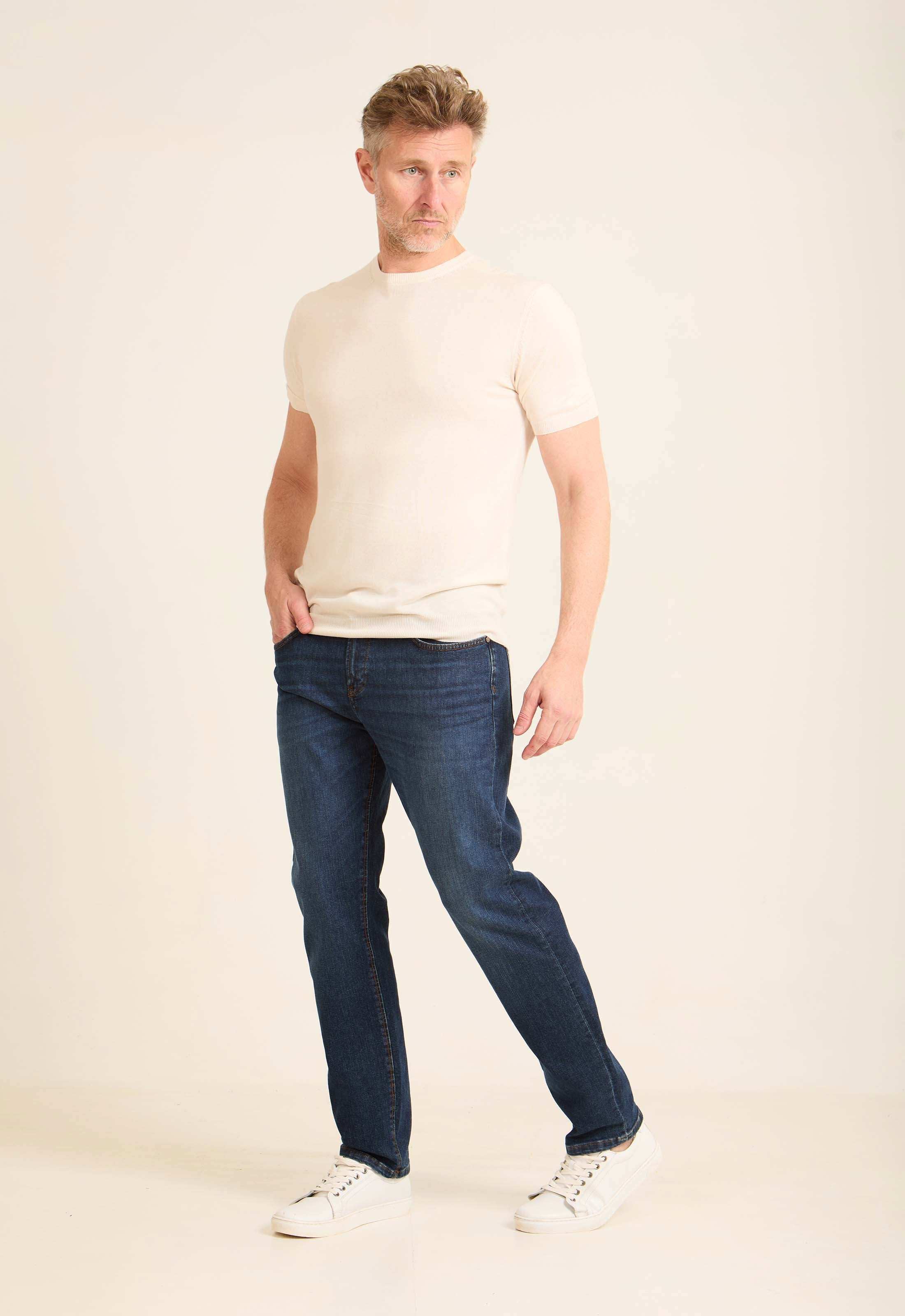 Ribbed Neck & Sleeves Regular Fit Tee