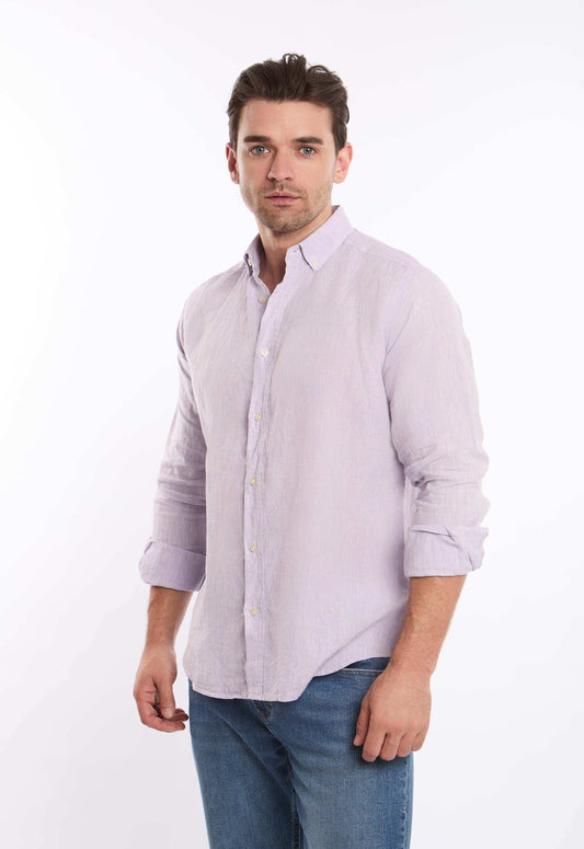 Textured Lightweight Summer Linen Shirt