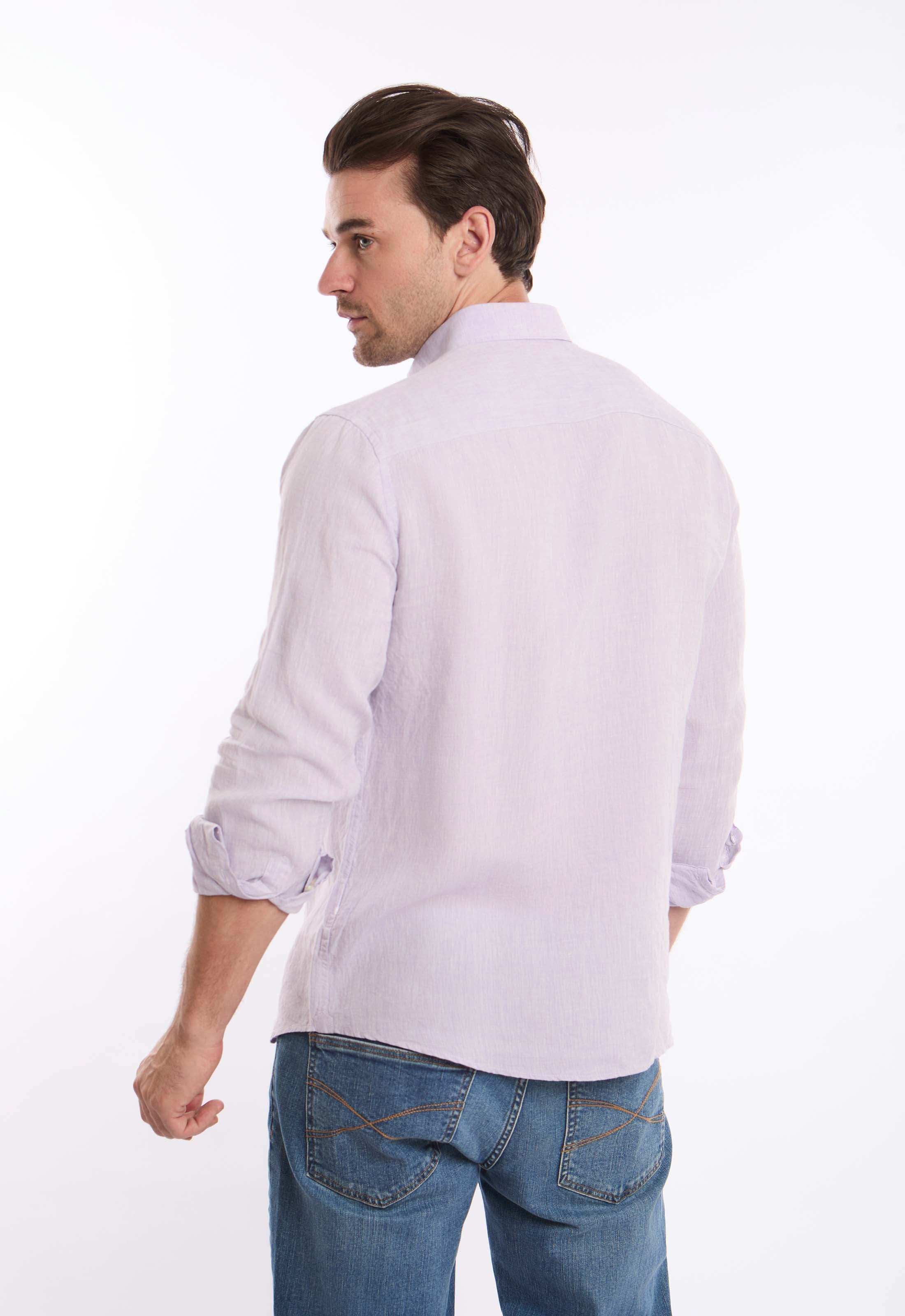 Textured Lightweight Summer Linen Shirt