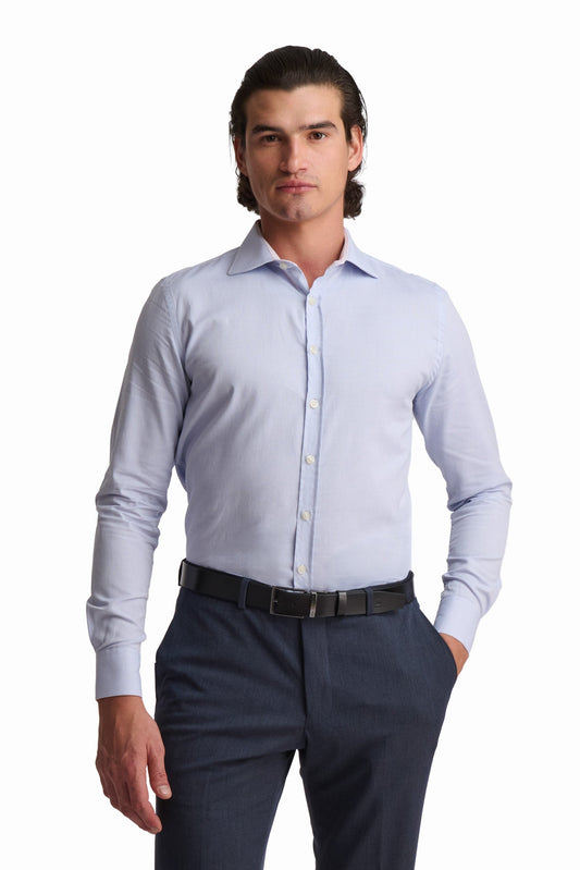 Casual Self Pattern Long Sleeves Shirt