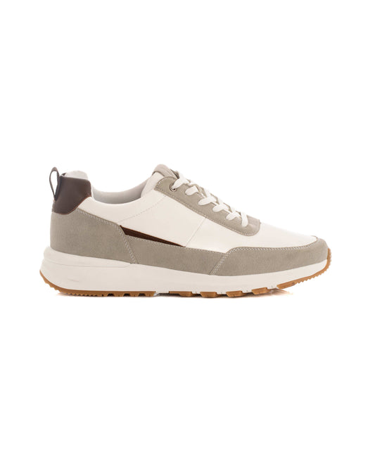 Bi-Tone Lace-Up Casual Sneakers