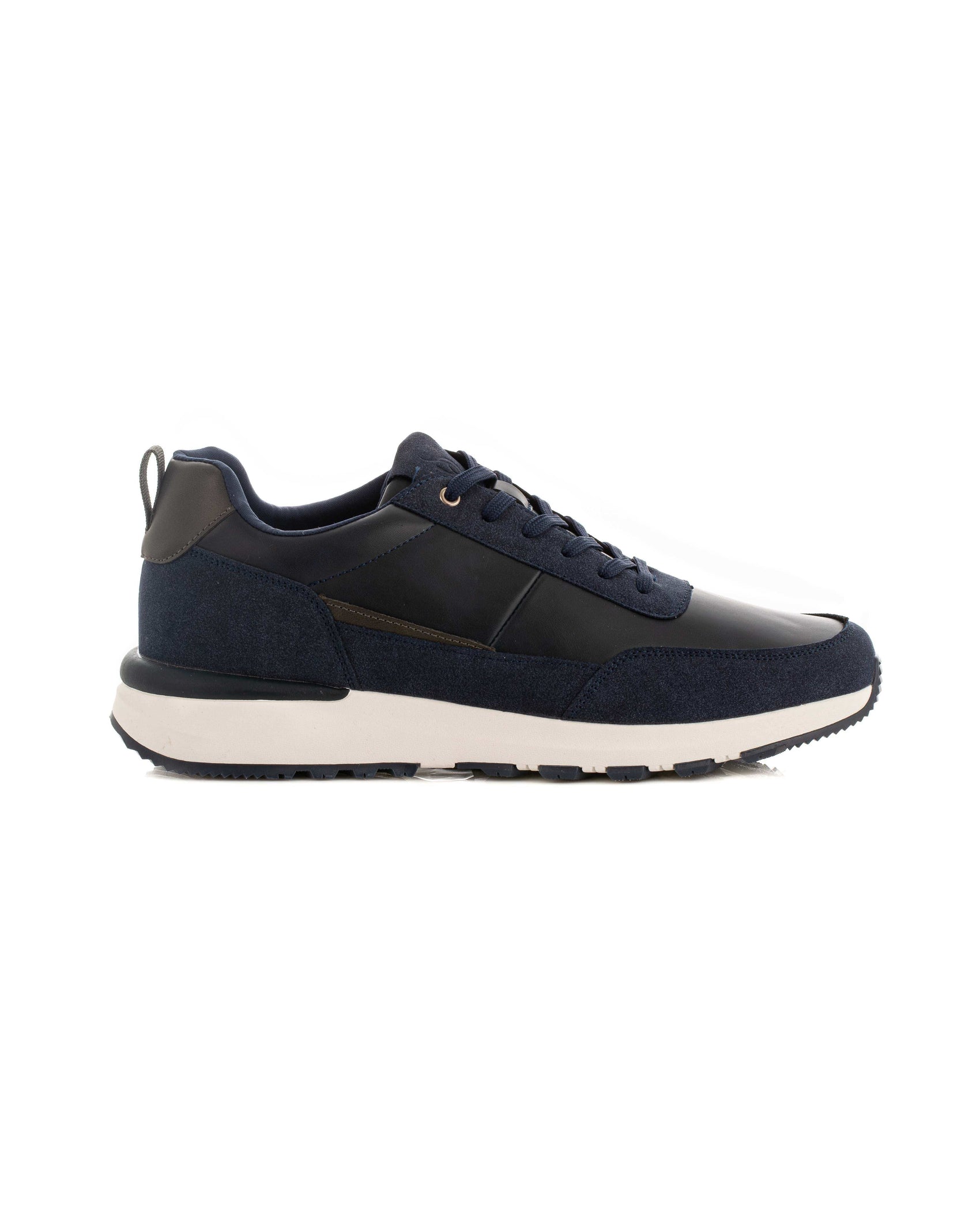 Bi-Tone Lace-Up Casual Sneakers