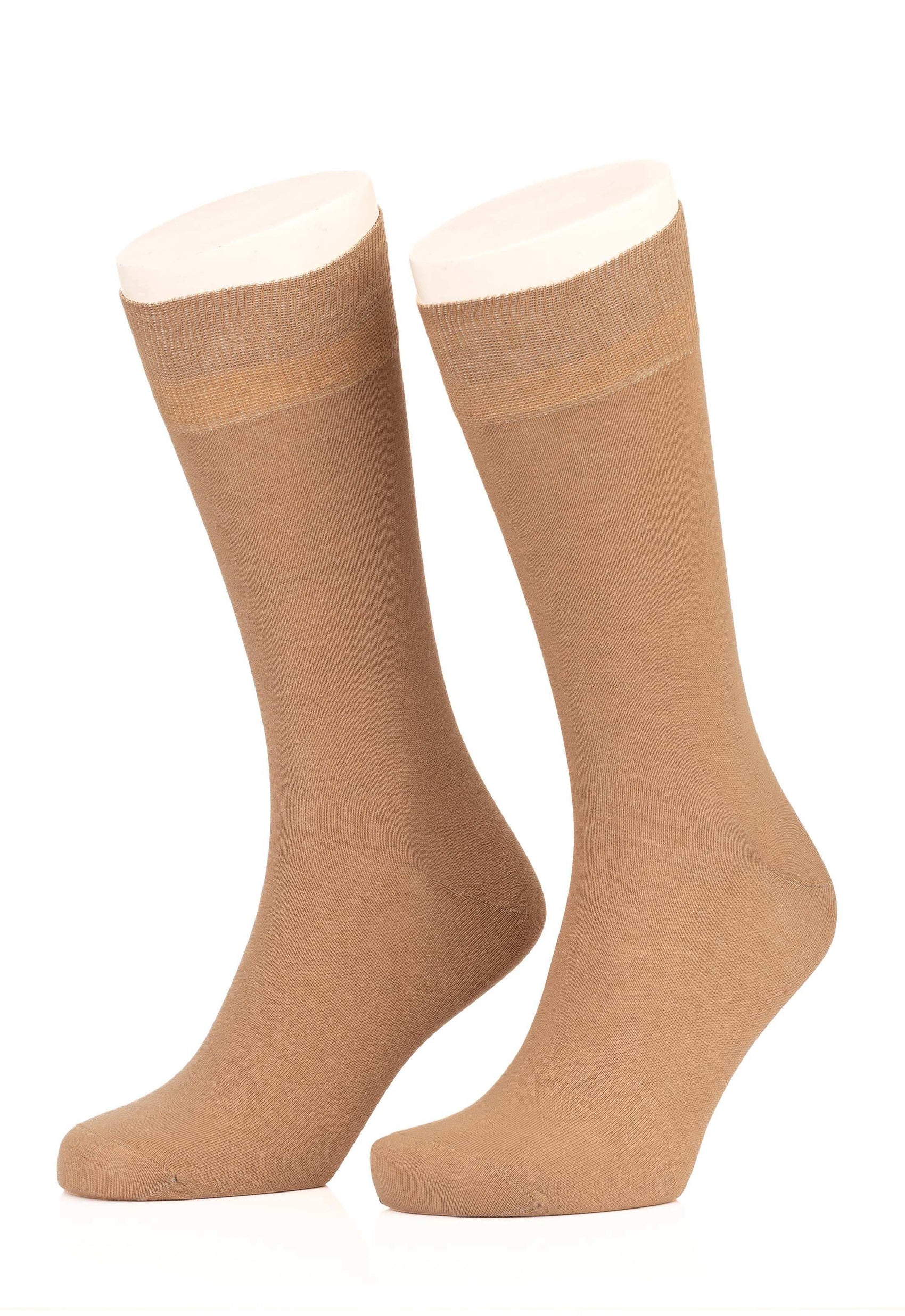 Solid Slip On Cotton Mid-Calf Socks