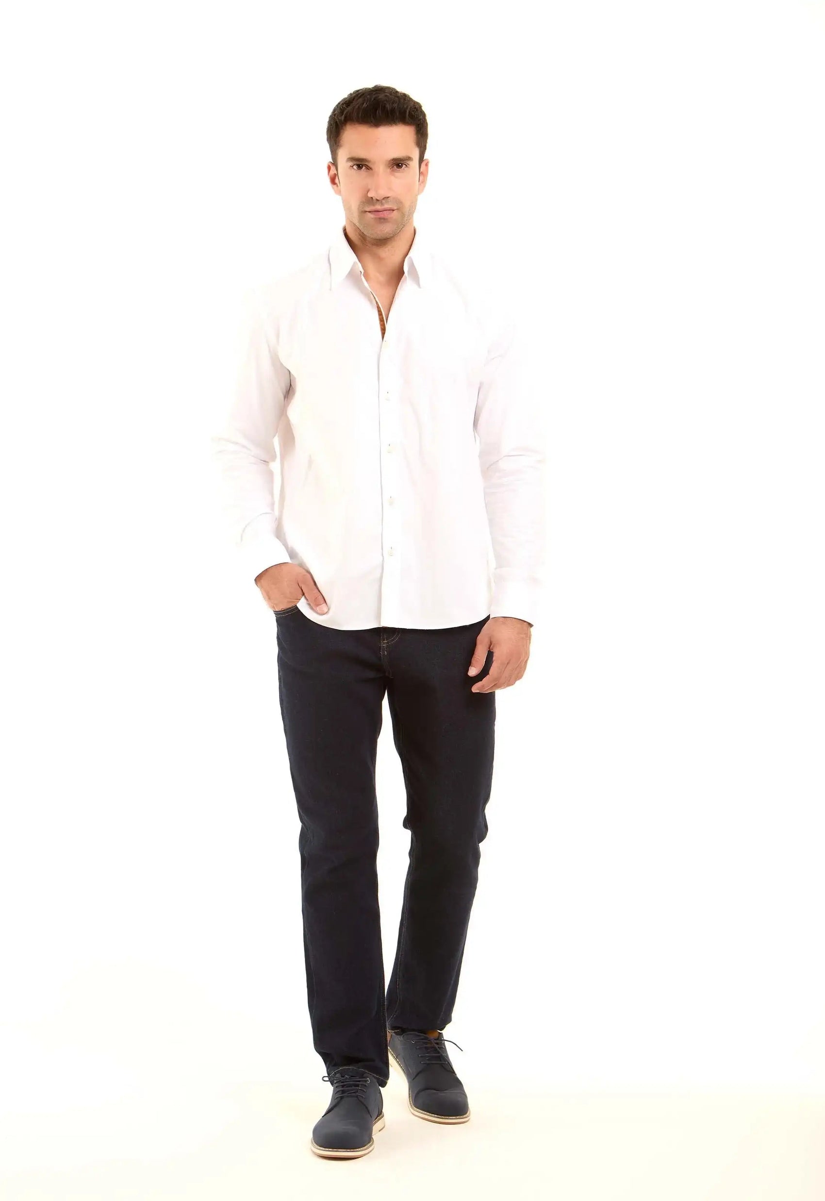 Long Sleeves Solid Cotton Shirt