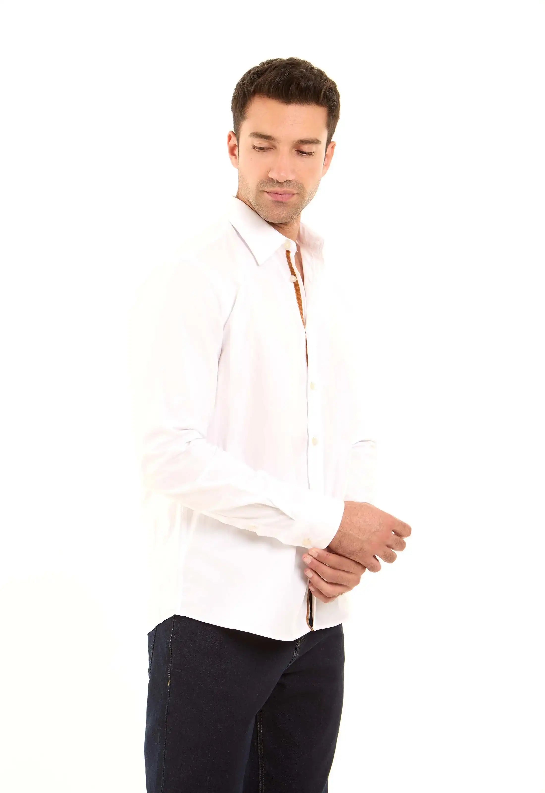 Long Sleeves Solid Cotton Shirt