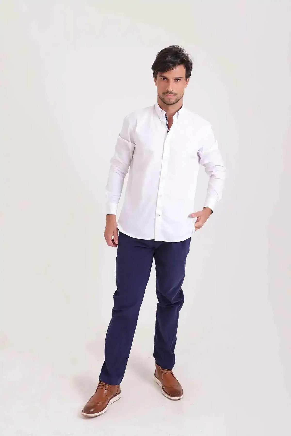 Solid Buttons Down Classic Shirt