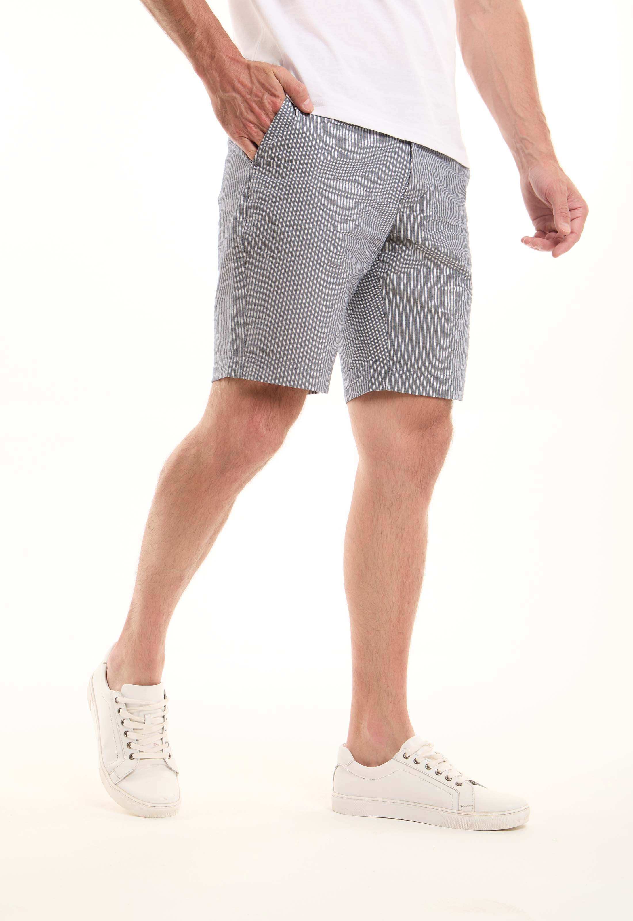 Comfy Striped Cotton Shorts
