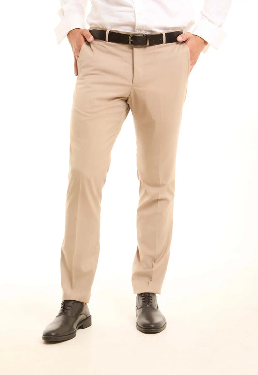 Tailored Solid Pattern Suit Pants