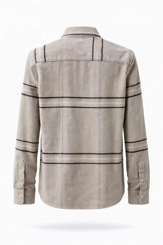 Minimal Stripe Button-Up Shirt