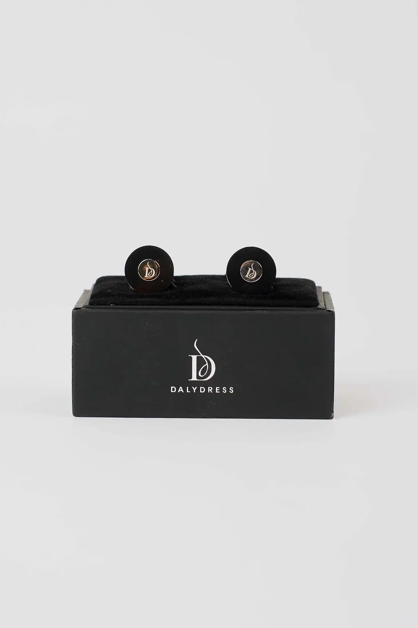 Refined Round Enamel Cufflinks