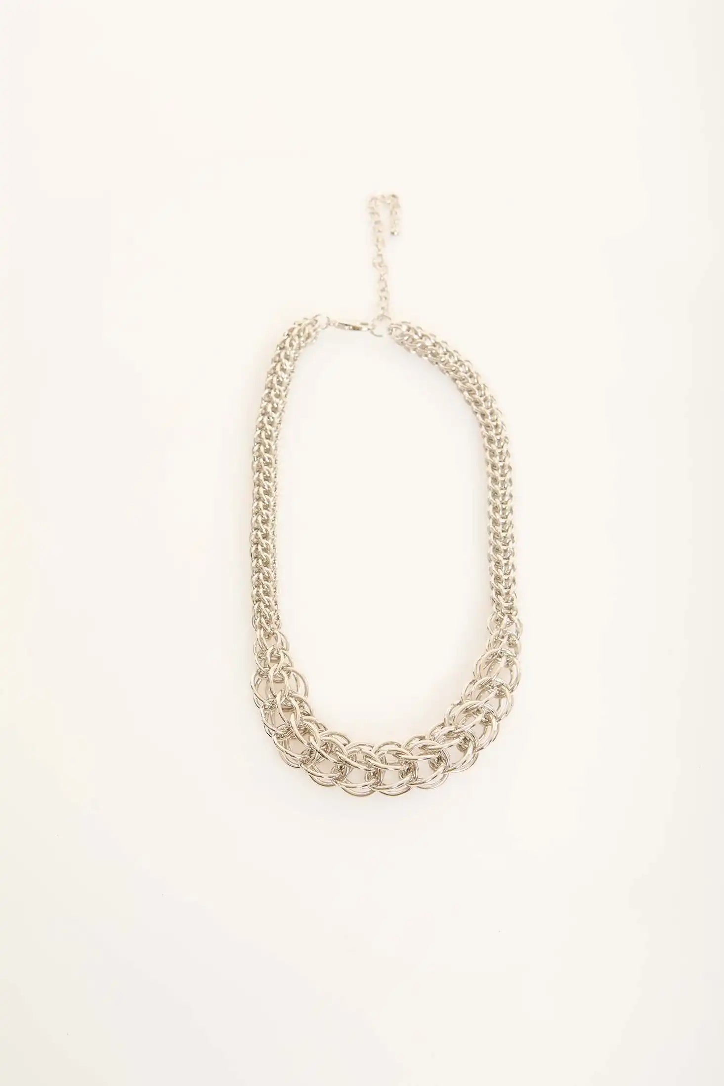 Round-Charm Chunky Chain Necklace
