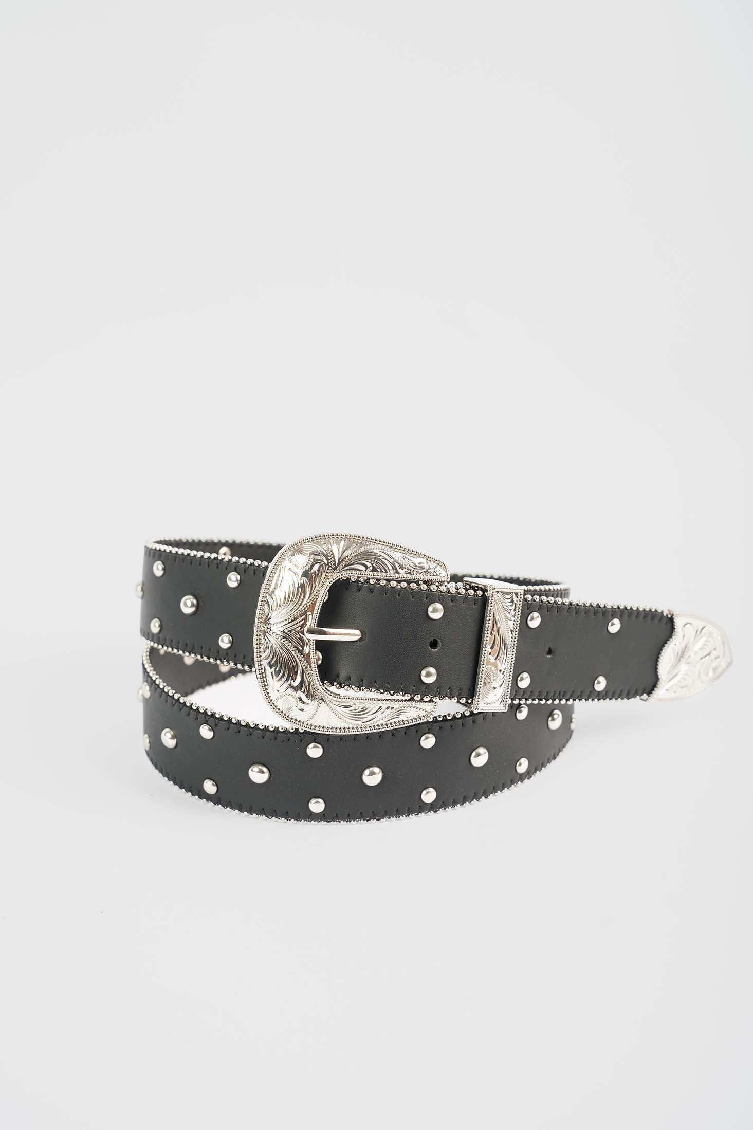Western Embossed Studded Belt