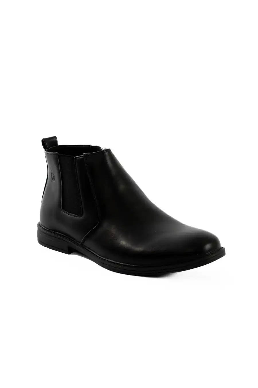 PU & Textile Half Boot with Elastic Side Panels