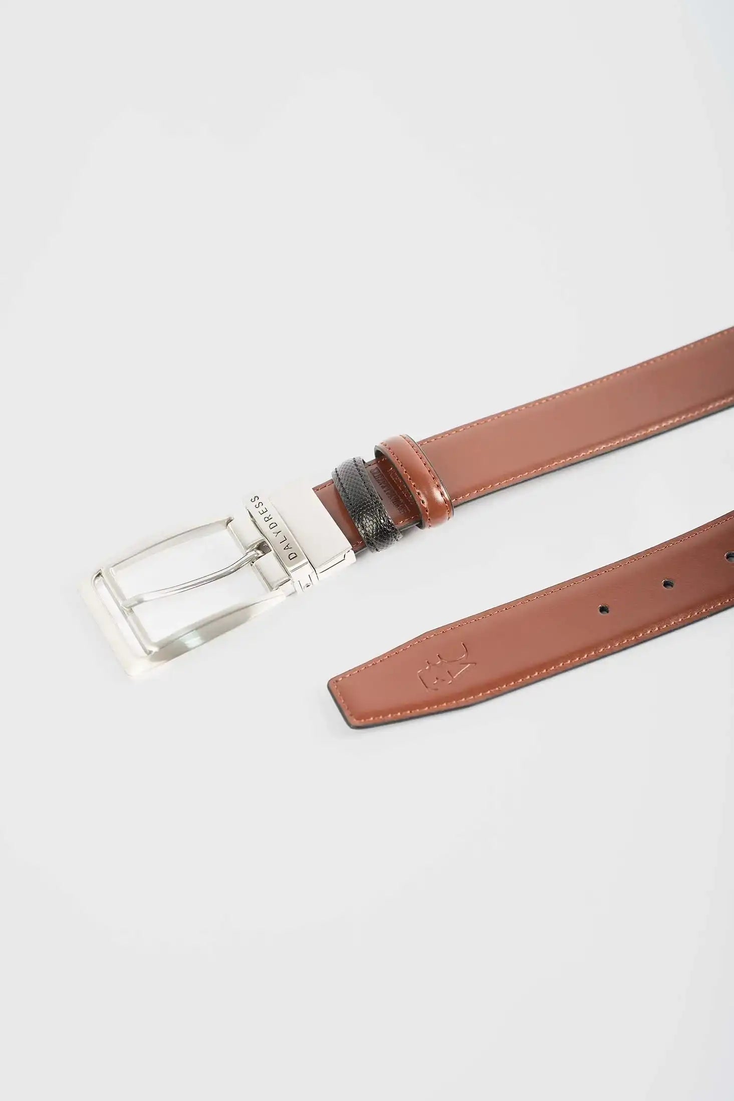 Premium Textured Reversible Leather Belt