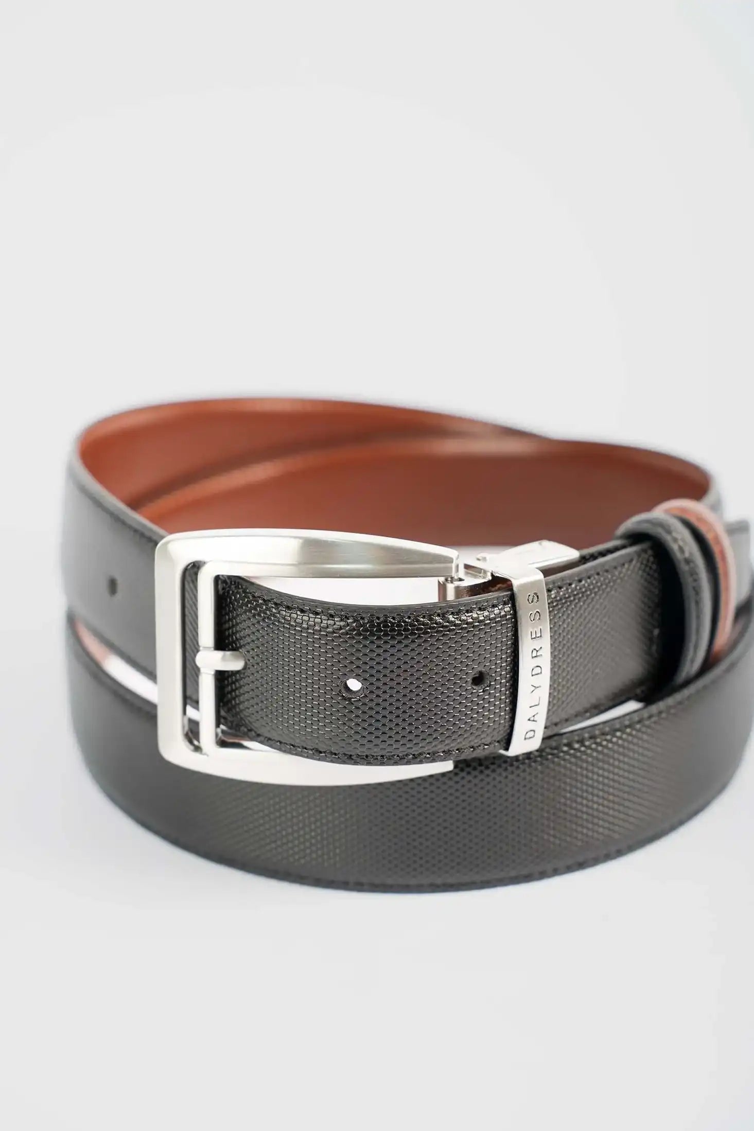 Premium Textured Reversible Leather Belt