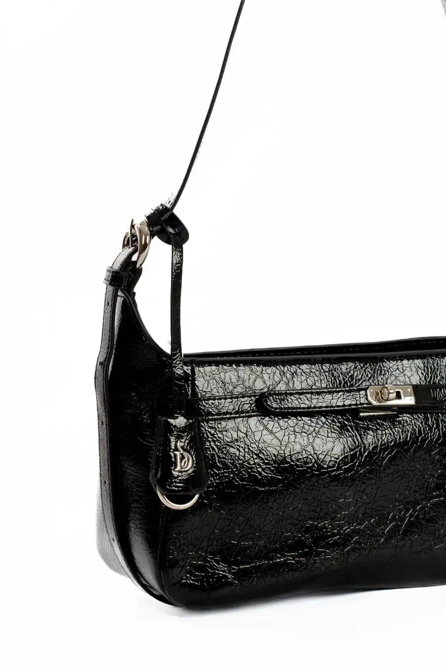 Sleek Minimalist Textured Shoulder-Bag