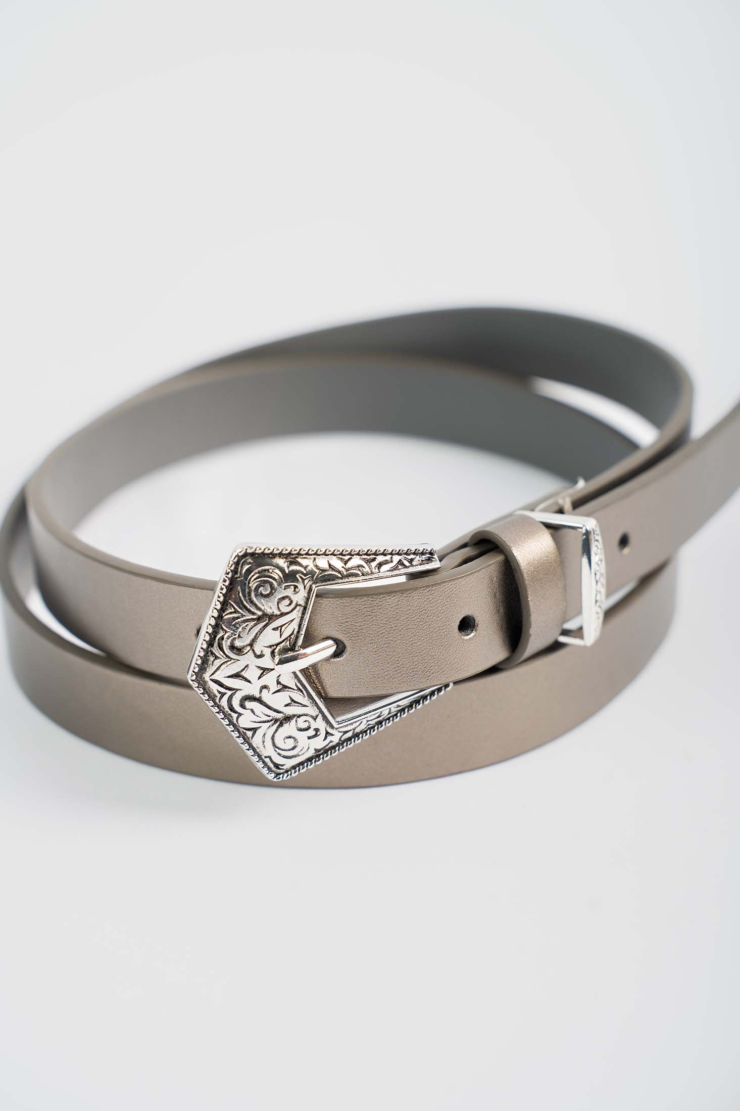 Sand Leather Oxide Western Belt