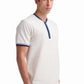 White Contrast Trim Cotton T-Shirt