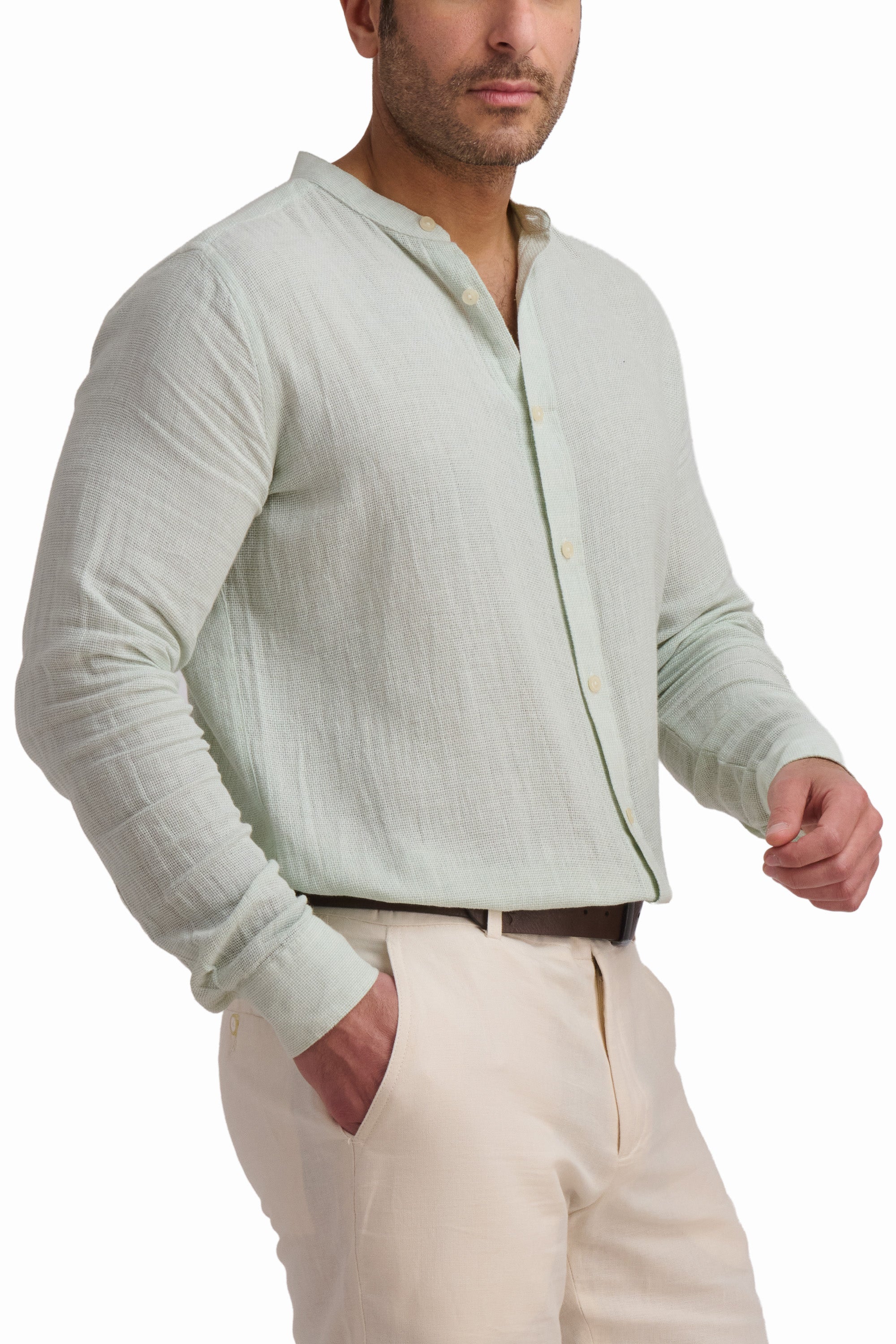 Mint Breeze Linen Shirt