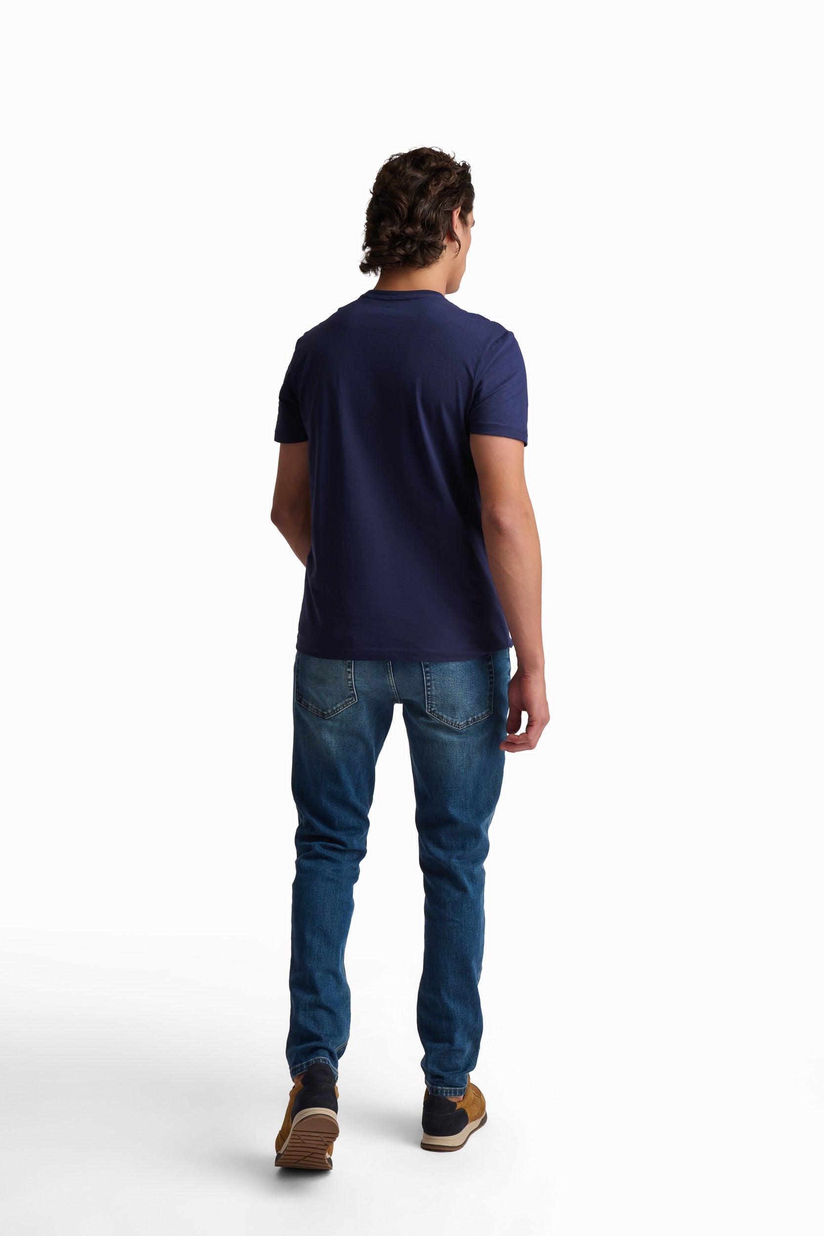 Men’s Navy Run Cotton T-Shirt